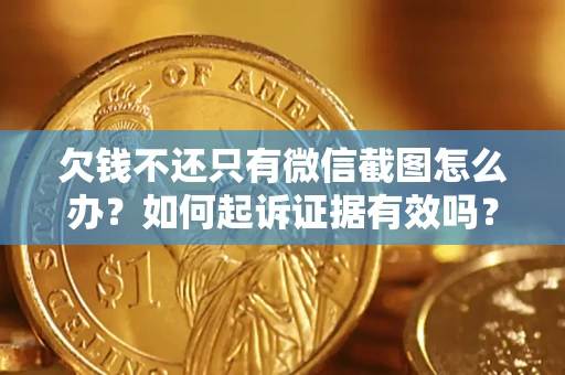 济南欠钱不还只有微信截图怎么办？如何起诉证据有效吗？