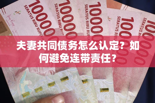 济南夫妻共同债务怎么认定？如何避免连带责任？