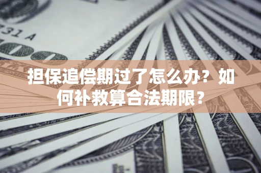 济南担保追偿期过了怎么办？如何补救算合法期限？