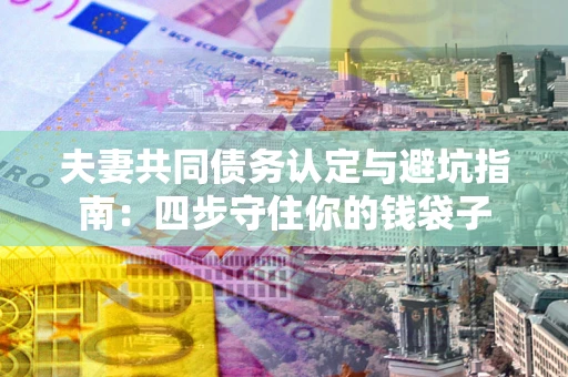 济南夫妻共同债务认定与避坑指南：四步守住你的钱袋子