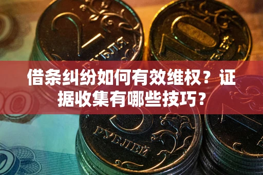 济南借条纠纷如何有效维权？证据收集有哪些技巧？