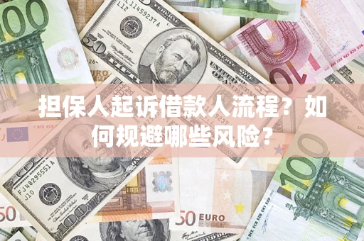 济南担保人起诉借款人流程？如何规避哪些风险？